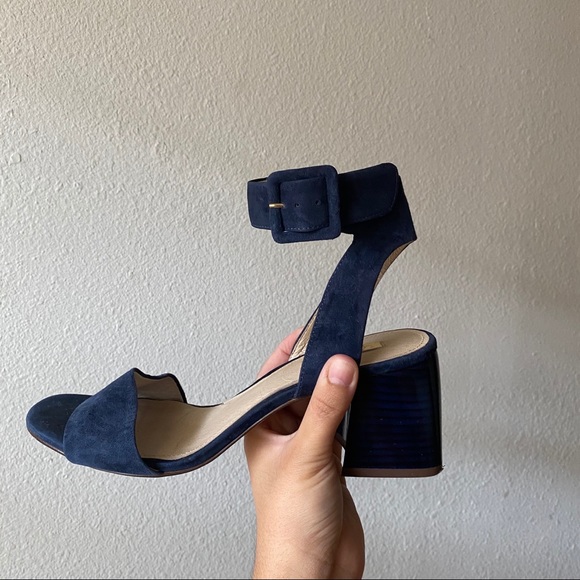 Louise et Cie Shoes - Louise Et Cie Blue Velvet Kaden Sandal